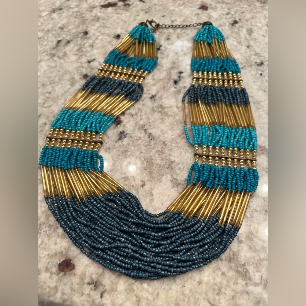 Dress Barn Egyptian-style beaded necklace